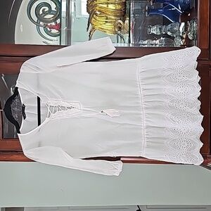 ZARA WOMAN CASUAL Cotton dress white xs